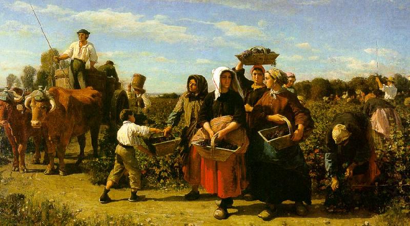 The Vintage at the Chateau Lagrange, Jules Breton